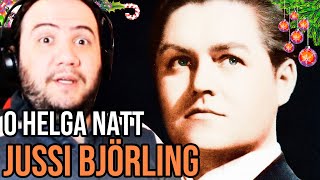 Jussi Björling  O Helga Natt Vocals Only En svensk jultradition Sweden Reaction Sveriges julsång [upl. by Akerdna]