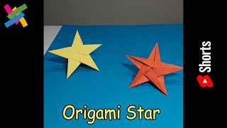 DIY Origami STAR  How to make paper star  Fold tutorial Shorts [upl. by Marja458]