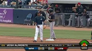 Josh Almonte triples for the Lugnuts [upl. by Annoiek]