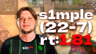 CS2 POV NAVI s1mple 227 rt181 vs FACEIT mirage  FACEIT PRO DEMO [upl. by Myer]