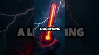 The Shocking Truth About Lightnings Temperature shorts LightningFacts WeatherPhenomena Science [upl. by Ennairoc]