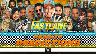 WWE Fastlane 2023  Results Predictions [upl. by Henryetta]