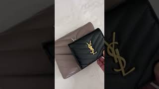 YSL Toy Loulou next to YSL Matelassé Biflod Wallet luxurybag ysl bag yslbag [upl. by Annitsirhc47]