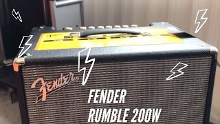 Fender Rumble 200W amplificador de Bajo [upl. by Prendergast]