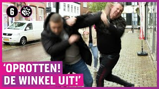 ZIEN Agressieve oplichter gebruikt meteen geweld bij confrontatie [upl. by Stacey32]