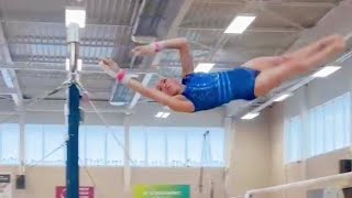 Kaylia Nemour  Uneven Bars Training  Top 12 Match Avoine December 2024 [upl. by Chelsey]