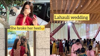 Sakshi ne heel tod k shadi me kiya beizat Lahauli Wedding [upl. by Enneyehc]