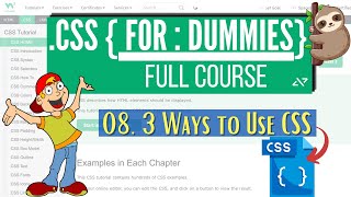 CSS for Dummies 08 Three Ways to Use CSS  Inline Internal External CSS [upl. by Sampson]