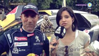 Rally Dakar 2017  Llegada  Entrevista a Cyril Despres y Stephane Peterhansel [upl. by Lekcar]