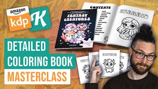 How To Research Create And List Your First Coloring Book On Amazon KDP  Full Masterclass [upl. by Annaili642]