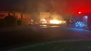 Fireworks fire in Vacaville [upl. by Yebot715]