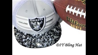 DIY Bling Hat Tutorial Step by Step Instructional Video for Adding Rhinestone Embellishments to Hat [upl. by Avrit611]