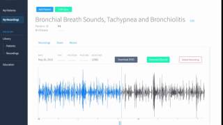 Bronchial Breath Sounds Tachypnea and Bronchiolitis Recording amp Waveform  Eko Health [upl. by Almallah423]