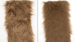 fix wrinkly faux fur quick and easy [upl. by Onateag]