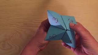 Cootie Catcher Example for an ESL Class [upl. by Fox]