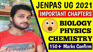 JENPAS UG 2021 IMPORTANT CHAPTERS  SUBJECT WISE   jenpas ug 2021  jenpas ug preparation [upl. by Ernestine]