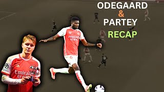 Partey amp Odegaard  skills vs Bayern [upl. by Pacifa]