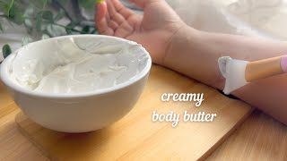 Make the Creamiest Body Butter for soft glowing skin [upl. by Harrak]