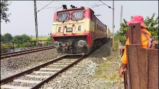 Dangerous INTERCITY amp PURIKAMAKHYA Express Furious Passing At Curved [upl. by Sande]