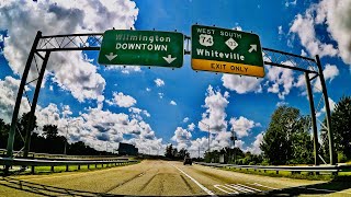 TimeLapse  Driving Around Downtown Wilmington North Carolina [upl. by Hebe396]