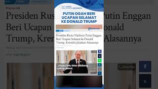 Beda dengan Prabowo Presiden Rusia Vladimir Putin Ogah Beri Selamat Donald Trump Menang Pilpres AS [upl. by Anirbed256]