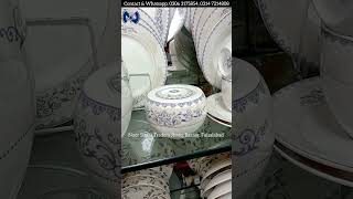 Bone China Dinner Set  Luxury Crockery Super Best Wholesale Market Pakistan Noor Sitara Traders Fsd [upl. by Boycie287]