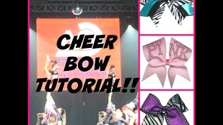 How to make a cheer bow in depth tutorial  everything you need to know [upl. by Eugeniusz]