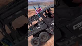 CanAm Defender 6x6 tackles Double Sammy [upl. by Babcock]