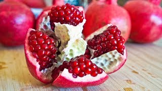 Easiest Way to Cut Open Pomegranate in 2 MIN [upl. by Call]