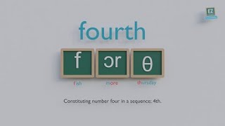 How to pronounce fourth [upl. by Winne]