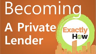 Become A Private Lender For Real Estate Investors Exactly How [upl. by Philis]