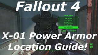 Fallout 4 X01 Power Armor Location Guide How To Get X01 Power Armor Best Armor In Fallout 4 [upl. by Gannon109]