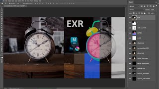 روش استاندارد کار با فایلهای EXR خروجی از مایا در Photoshop و Krita [upl. by Yajiv]