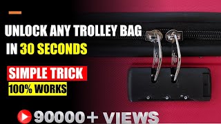 How To Unlock Forgotten Combination Lock Password  American Tourister luggage lock reset [upl. by Aikahc]