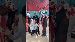 Art The Clown Halloween Costume Terrifier with Robert Brian Wilson viral shorts halloween [upl. by Mashe14]