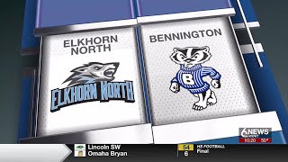 High School Football Week 8  Elkhorn North  Bennington [upl. by Kirima]