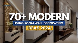 70 Modern Living Room Wall Decorating Ideas 2024 [upl. by Sherman]