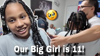 Our Big Girl is 11 Happy birthday  AMBW Couple Vlog blasian family 7kids [upl. by Fons]