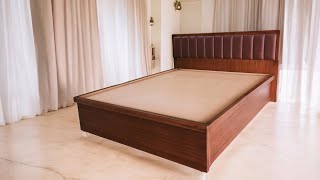 bed framewooden double bedhydraulic bed [upl. by Ailhat67]