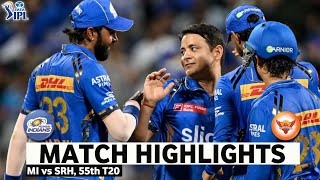 MI vs SRH 55th Match IPL 2024 Highlights  IPL Highlights 2024  Cricket ipl 2024 highlights today [upl. by Nairred]