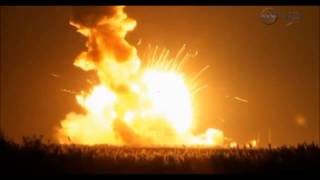 10282014  NASA Antares Rocket Explosion at liftoff  Virginia Launch Facility [upl. by Darcia]