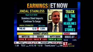 Q2FY25 Results  ED amp Group CFO Jindal Stainless in conversation with ET Now​ [upl. by Ziladnerb904]