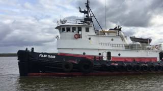 First Barge 2017 Bethel Alaska Kuskokwim River [upl. by Atekram]