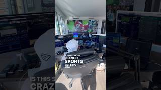 Is this still the craziest setup ever 🖥️🎧🏈 sportsbetting betting shorts [upl. by Amihc341]