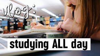 STUDY VLOG cramming the day before a test study motivation [upl. by Narod538]