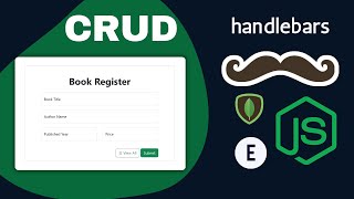 Complete CRUD with Nodejs Express MongoDB amp ExpressHandlebars [upl. by Naillig]