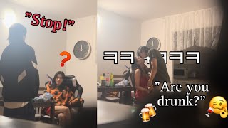 Acting Drunk To See My Boyfriend‘s Reaction GOING EXTREMELY WRONG😳🤣  PRANK [upl. by Nadya]