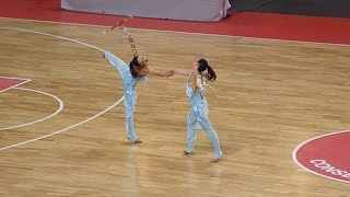 Twirling bâton  duo sénior N1  Agathe et Fanny Honorine [upl. by Modestia]