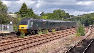 HSTs at Totnes  060823 [upl. by Enelehs]