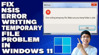 How To Fix NSIS Error Writing Temporary File Problem in Windows 11 Solution [upl. by Rufford384]